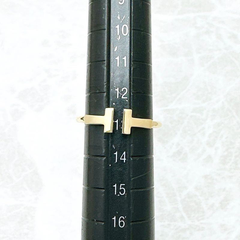 Tiffany & Co T-Wire Yellow Gold Ring Approx 13 U