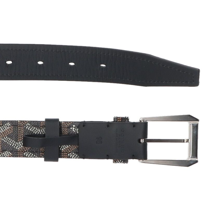 Goyard Fregat Herringbone Belt Men's 90