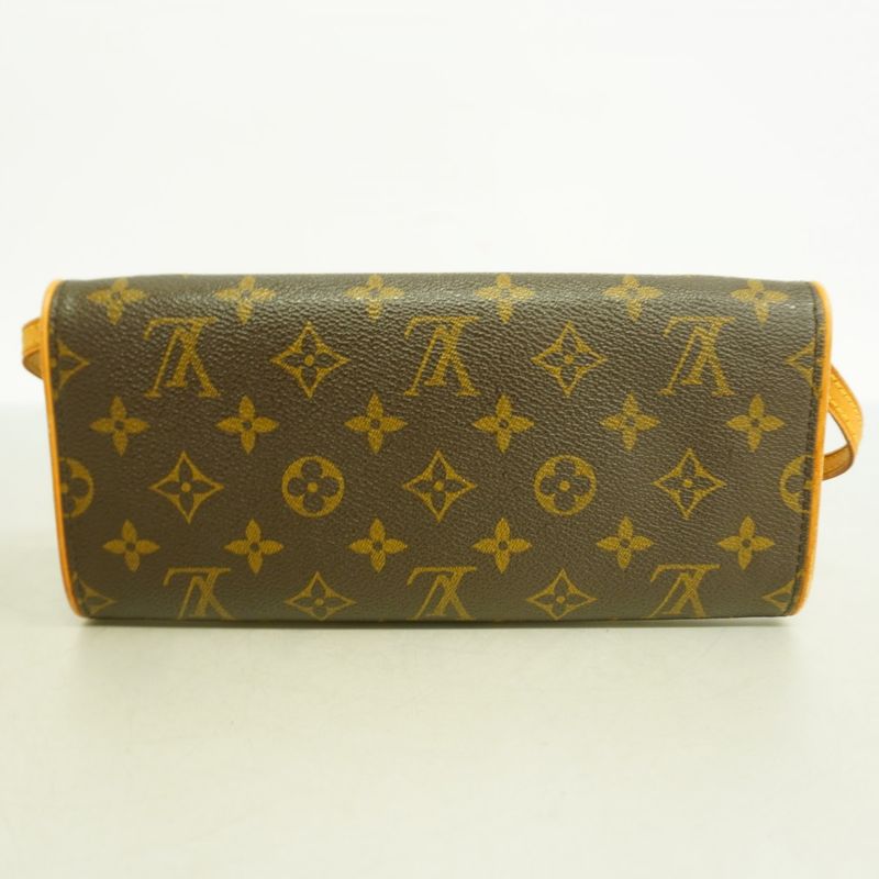 Louis Vuitton Shoulder Bag Monogram Pochette Twin GM M51852 Brown Ladies
