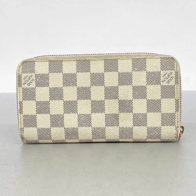 Louis Vuitton Long Wallet Damier Azure Zippy Wallet N60019 Whitemen Women Unisex