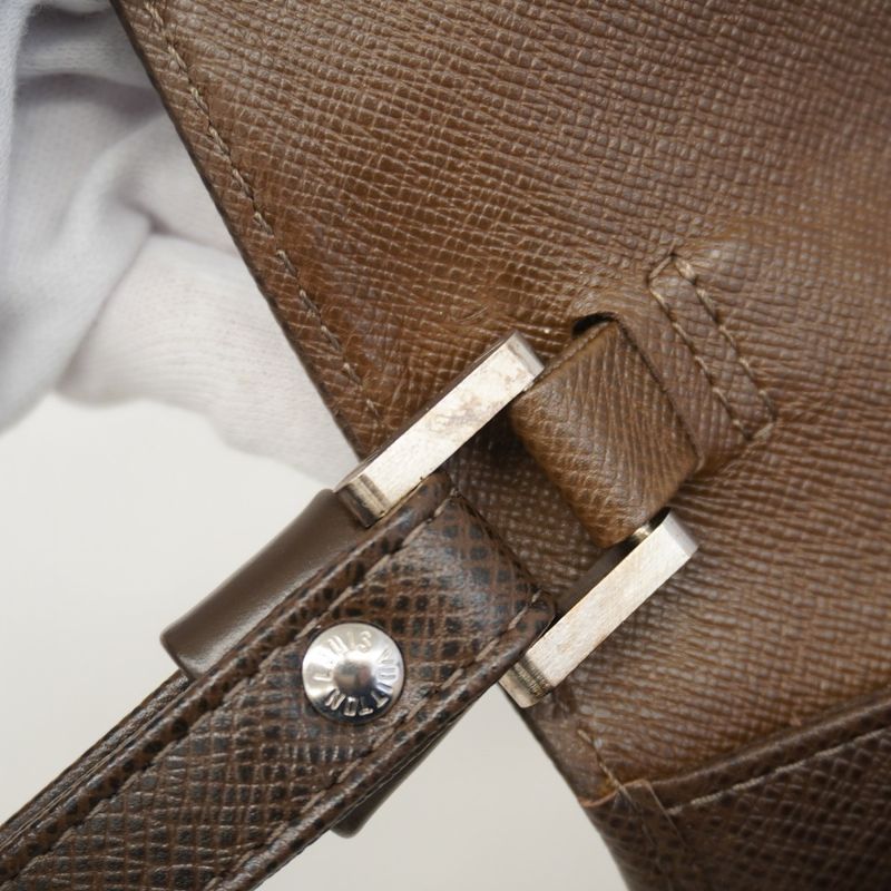 Louis Vuitton Clutch Bag Taiga Selenga M30788 Grizzly Men's