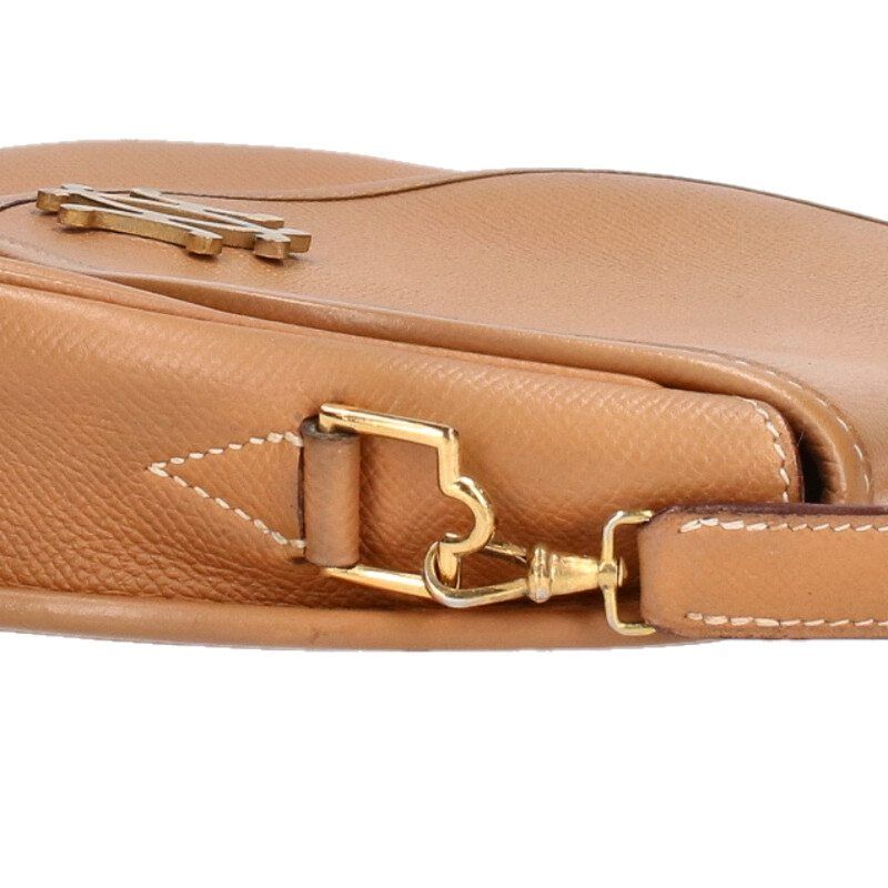 Hermes Double H Stamped 00Q Ghardware Courchevel Leather Shoulder Bag Men's