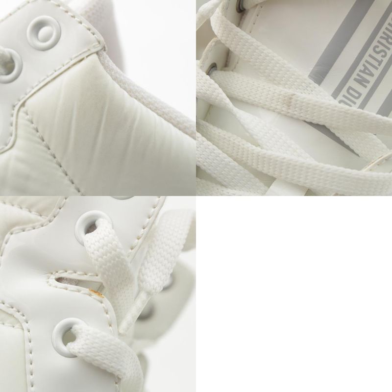 Christian Dior 21 Years High Cut Sneakers Shoes D-Player Kck315nyf White 38