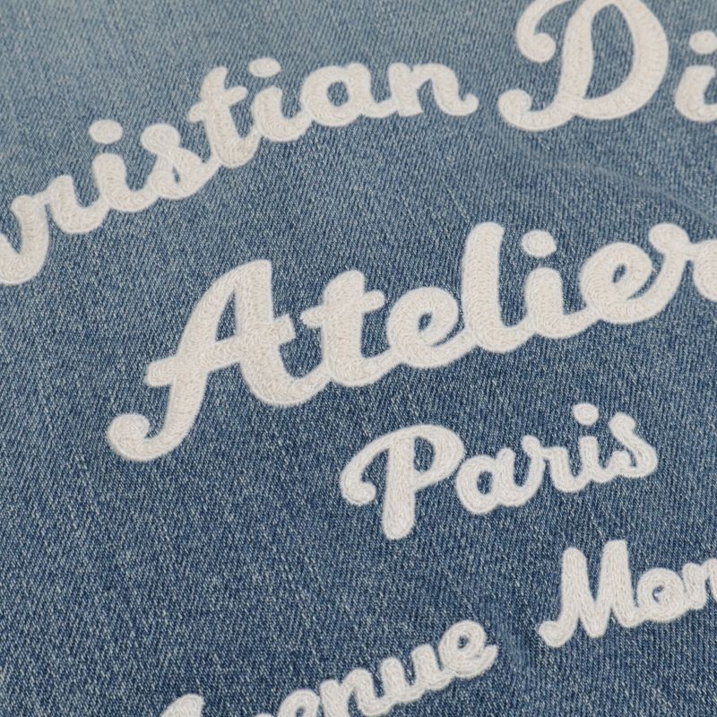 Dior Atelier Back Logo Embroidery Zip-Up Denim