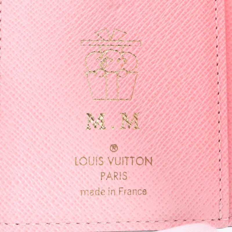 Louis Vuitton Damier Portefeuille Victorine Studded N60477 Leather Fold Wallet