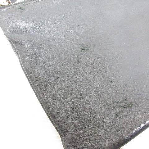 Celine Trio Large Shoulder Bag Leather Crossbody Black Storage with Bag Aa