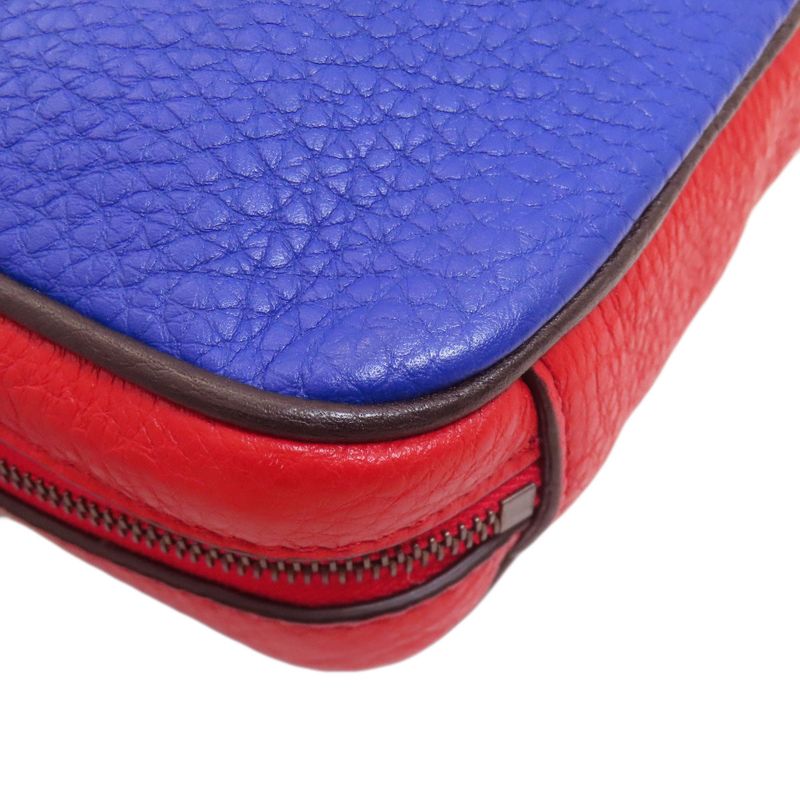 Fendi Logo Shoulder Bag Leather Women