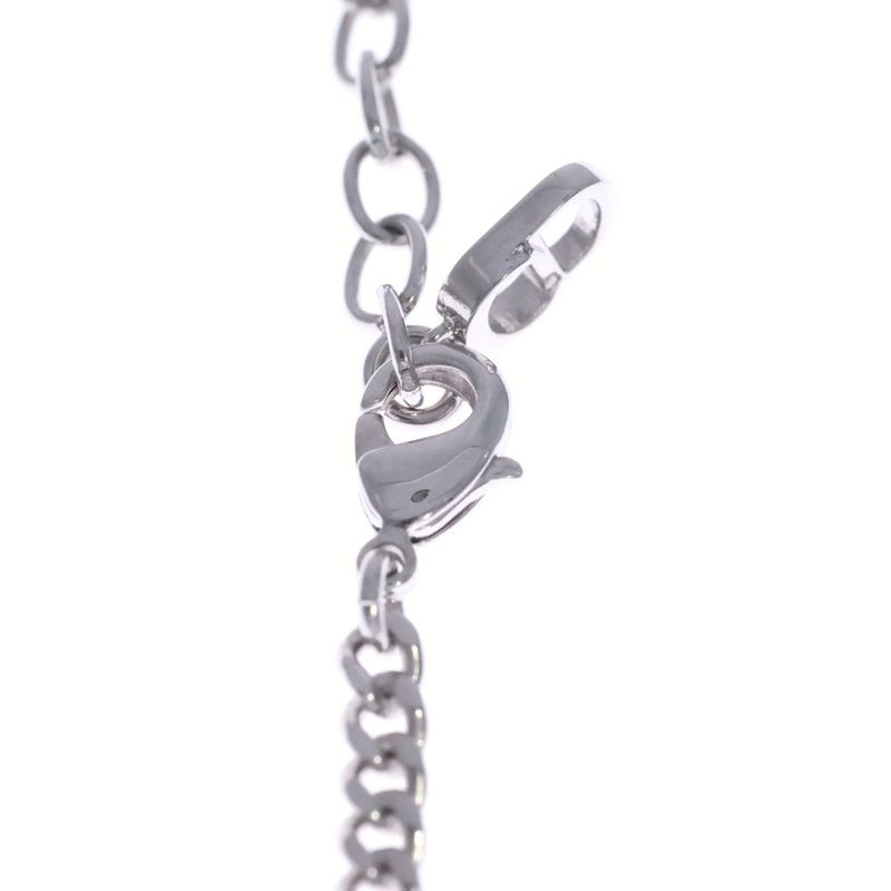 Dior Pendant Necklace Leta Ring Logo Icon Pendant Necklace Silver Chain