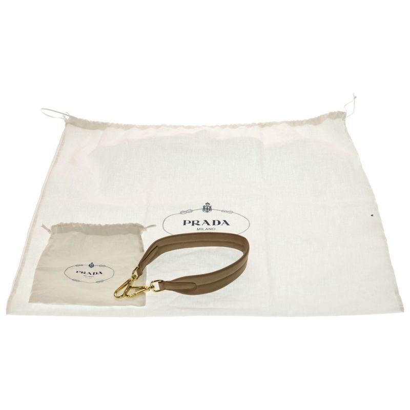 Prada Explorer Large Nappa Leather Shoulder Bag Damaged Beige 1bc264