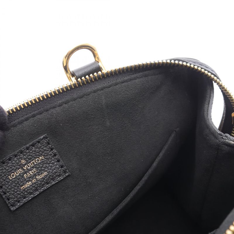 Louis Vuitton Petit Palais PM Handbag Bicolor Monogram Empreinte M58913 Black