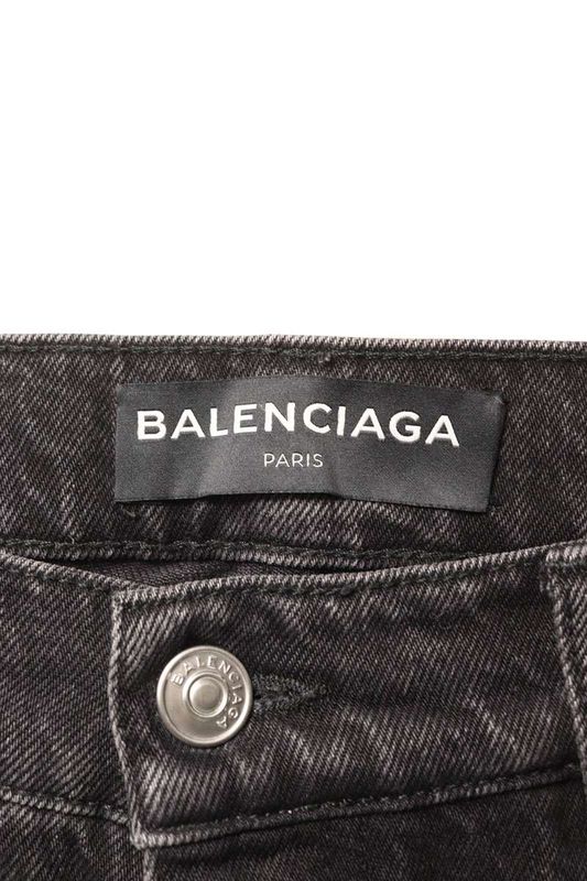Balenciaga 486112 Tue14 Straight Denim Pants Men 30