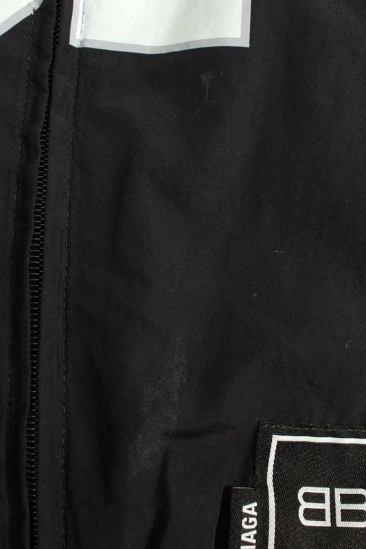 Balenciaga 25ss 817765 Tpq38 Basketball Series Nylon Track Cropped Blouson