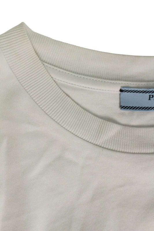 Prada 35838 S161 10yi Embossed Logo T-Shirt Women XS