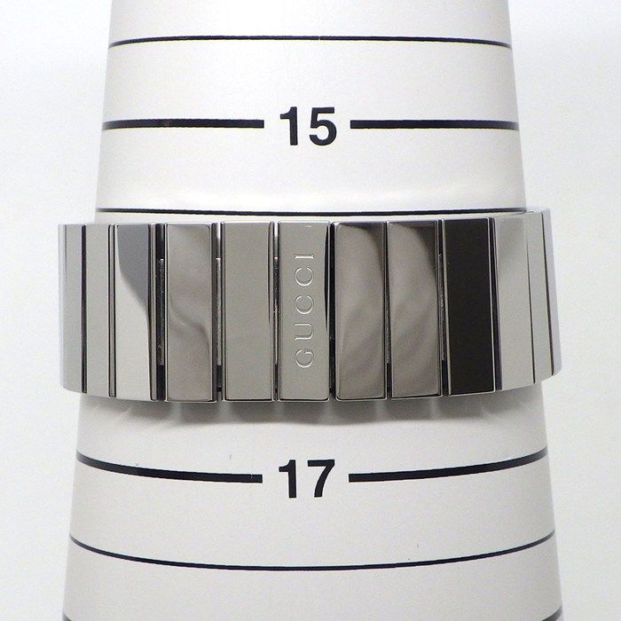 Gucci Watch Interlocking G 133.3 Ya133307 GG Sunray Black Dial SS Quartz Analog