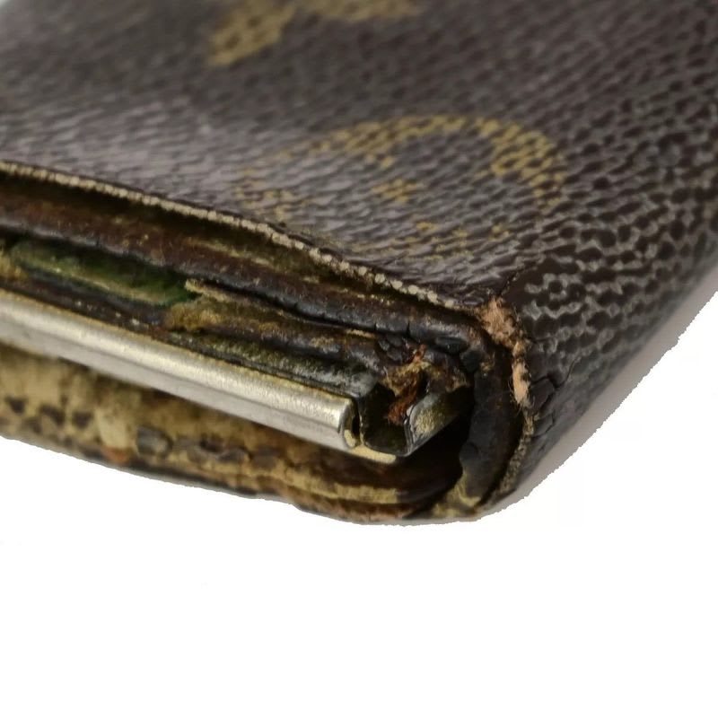 Louis Vuitton Long Wallet Monogram 3 Set Bifold 66 Bs078