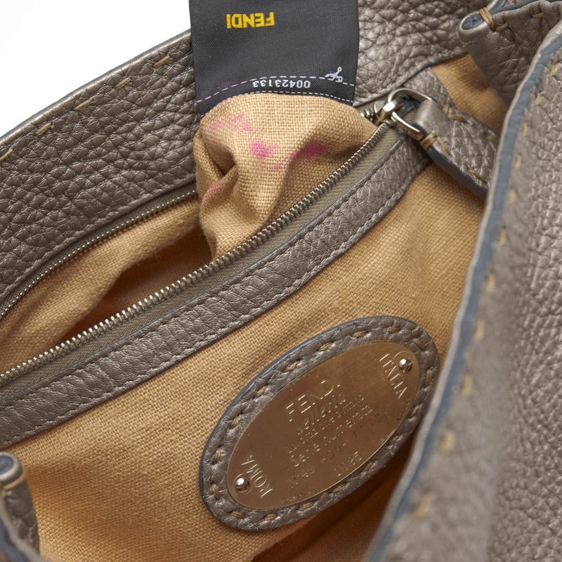 Fendi Bags Handbags Bags Tote Women Leather Genuine Silver Selleria Mini Linda