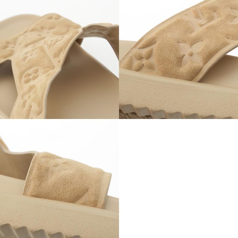 Louis Vuitton Oasis Suede Calf Leather Monogram LV Sandals Mules Shoes 1ahsel