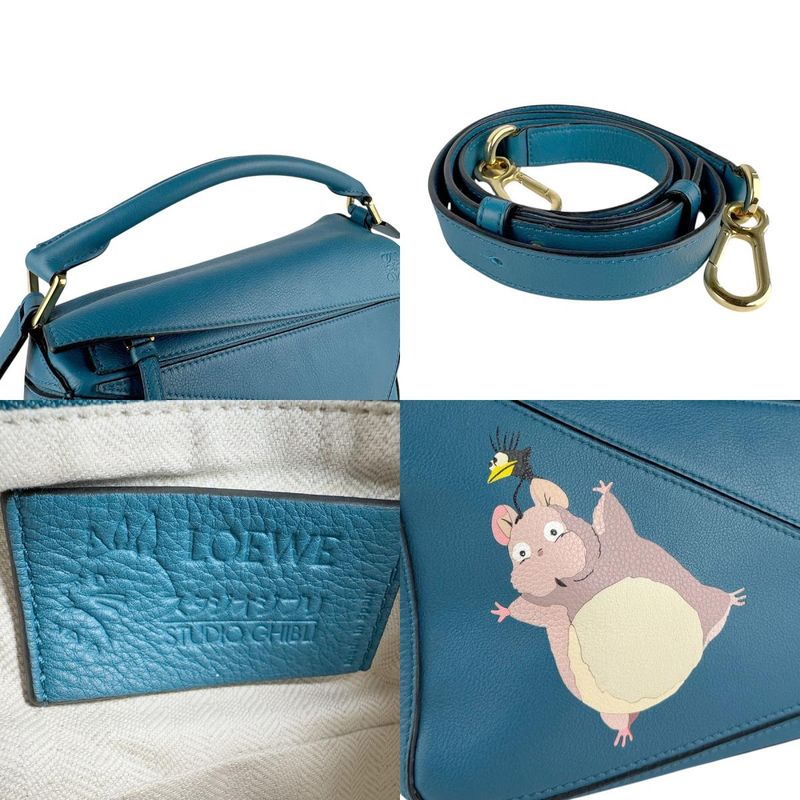 Loewe Shoulder Bag Handbag Studio Ghibli Boy Mouse Puzzle Bag Small