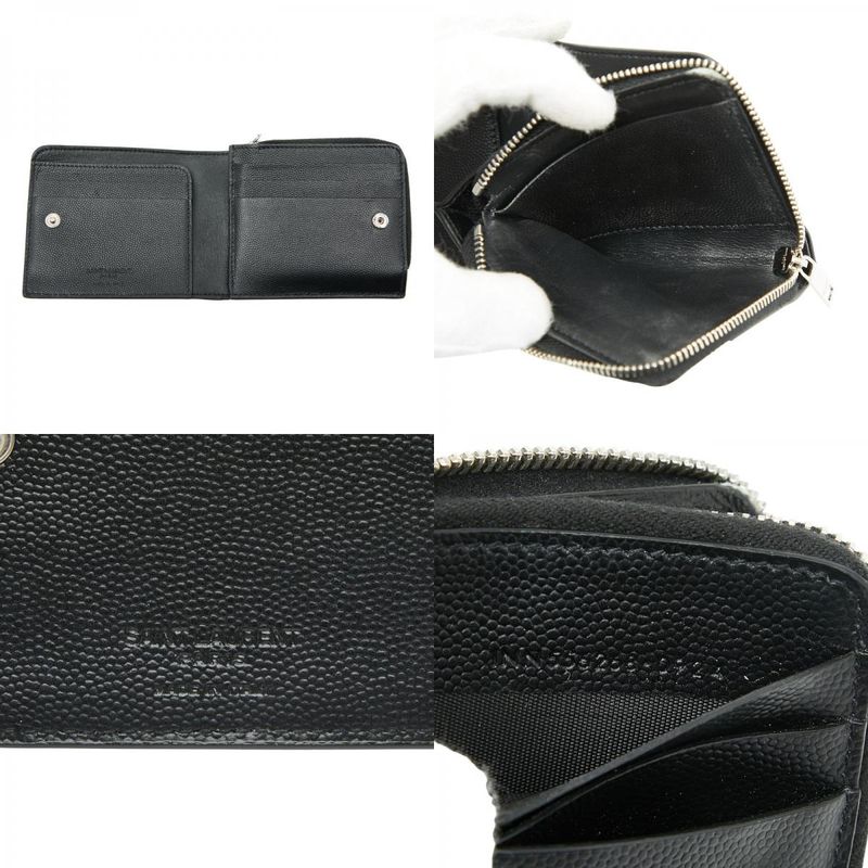 Saint Laurent Logo Black Leather Women's Saint Laurent