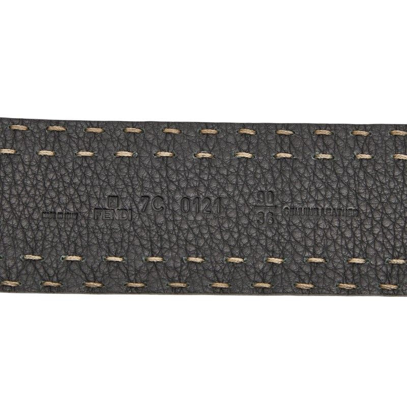Fendi Selleria Belt Size: 90 36 Black Leather Women's Fendi