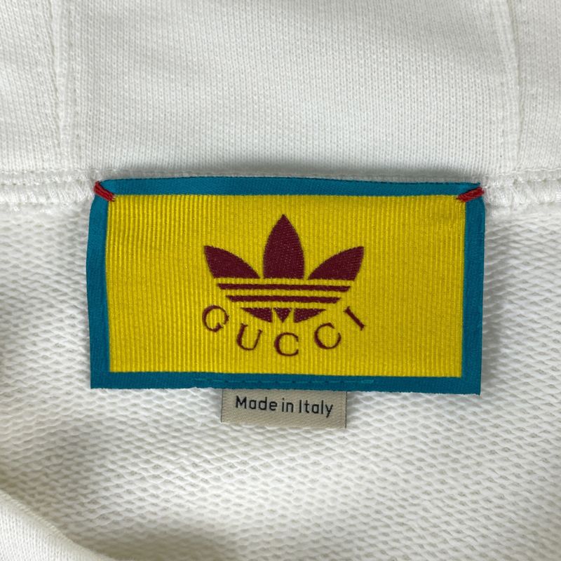 Gucci Logo Hoodie Gucci 22ss X Adidas Sideline Top Hoodie Cotton Ivory Men's