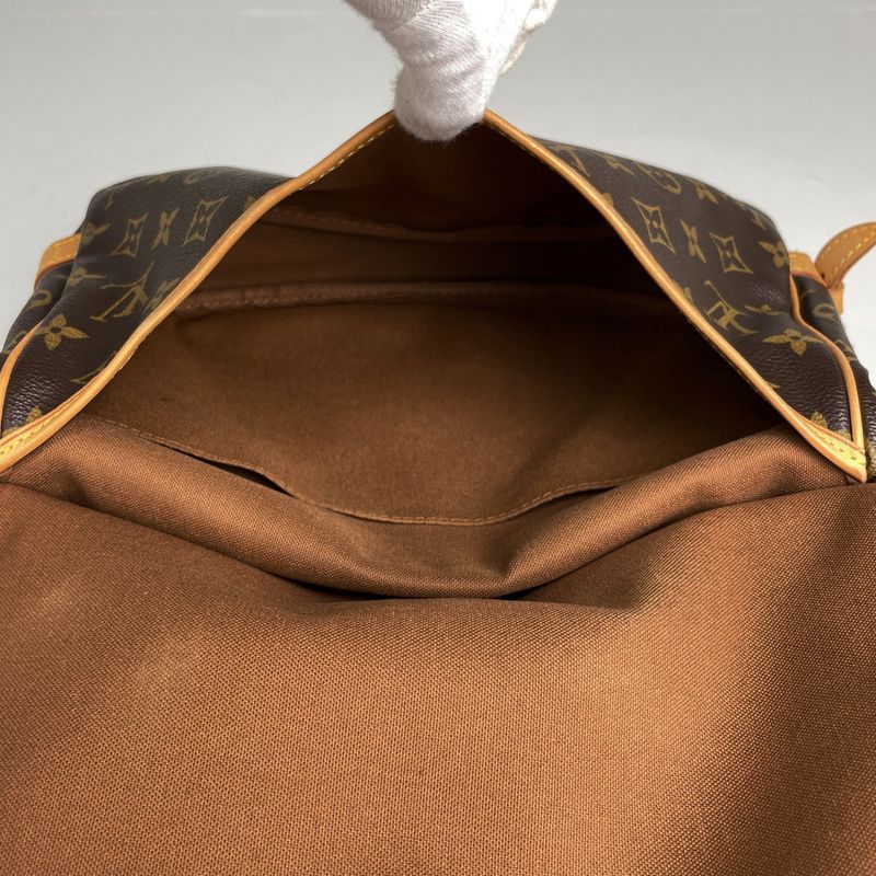 Louis Vuitton Saumur 30 Crossbody Shoulder Bag Monogram Brown M42256 Women
