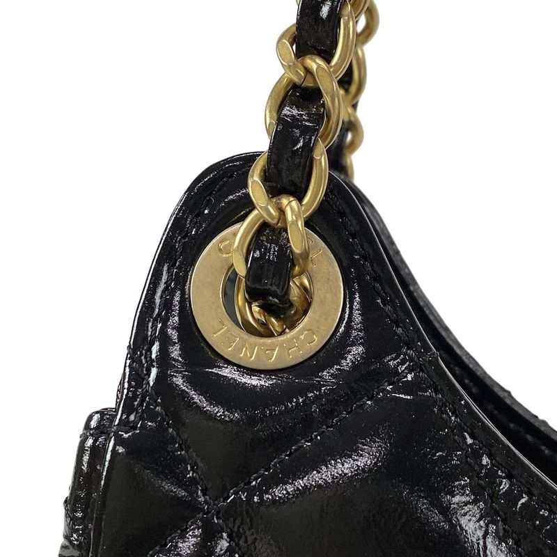 Chanel Shoulder Bag Excellent Condition Hobo Bag Matelasse As4322 Black
