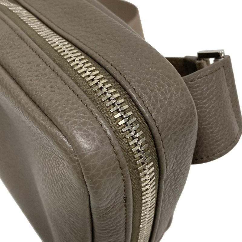 Prada One Shoulder Bag - Gray Beige Leather