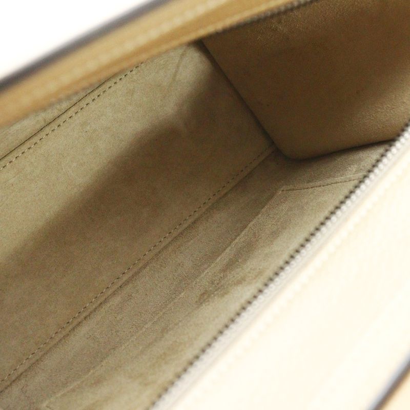 Celine Luggage Nano Shopper Handbag 2way Shoulder Dune Beige Leather