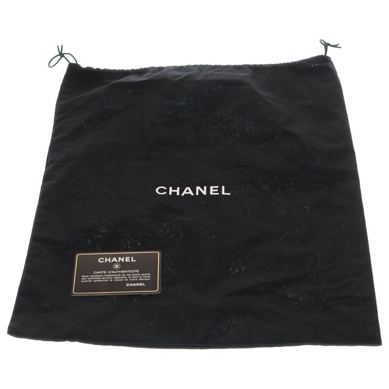 Chanel Coco Mark Embroidery Leather Flap Bag Shoulder Bag White Gdhardware