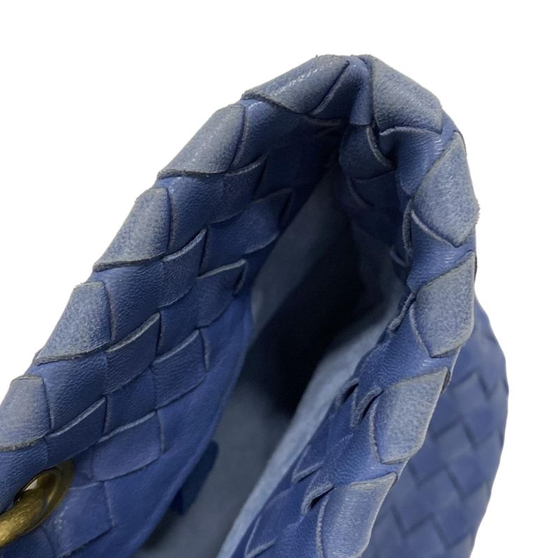 Bottega Veneta Capri 162112 Blue Leather