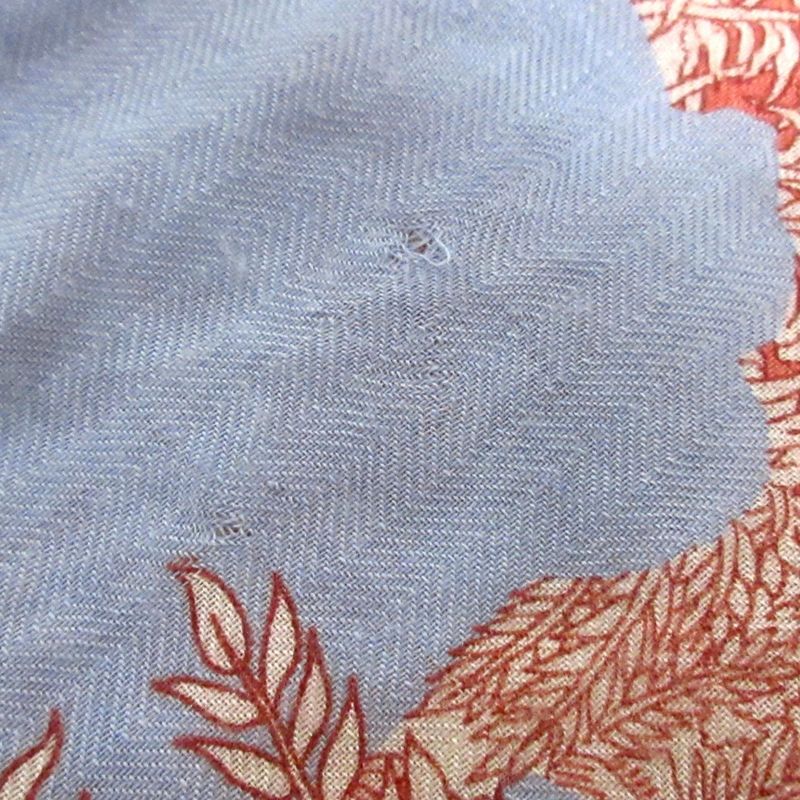 Hermes Shawl - Ivory X Bordeaux X Multi Retour a LA Nature Cashmere Silk