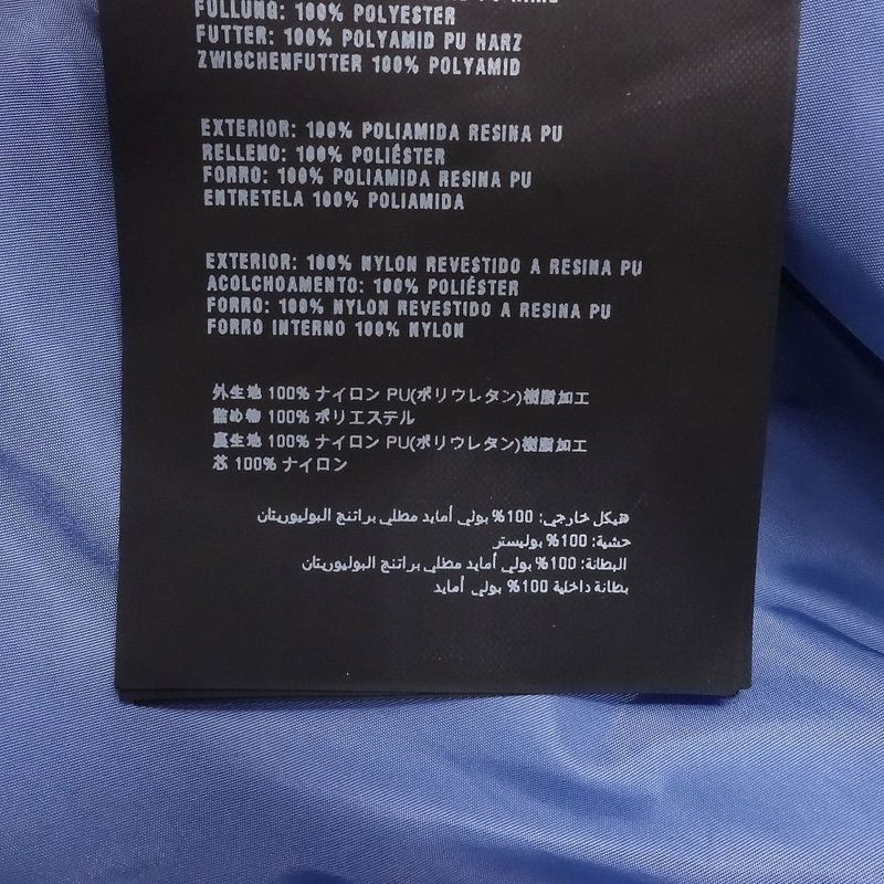 Prada 29b843 Padded Jacket Nylon Zip Up Blouson Hoodie Light Blue Size M Women's