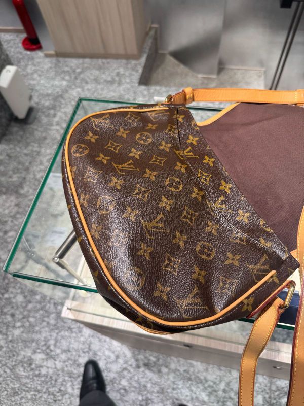 Louis Vuitton Monogram Menilmontagne PM Leather Shoulder Bag Brown M40474