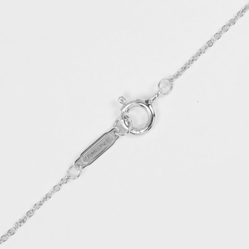 Tiffany & Co 1837 Round Lock Silver 925 Ladies 2.55g Necklace