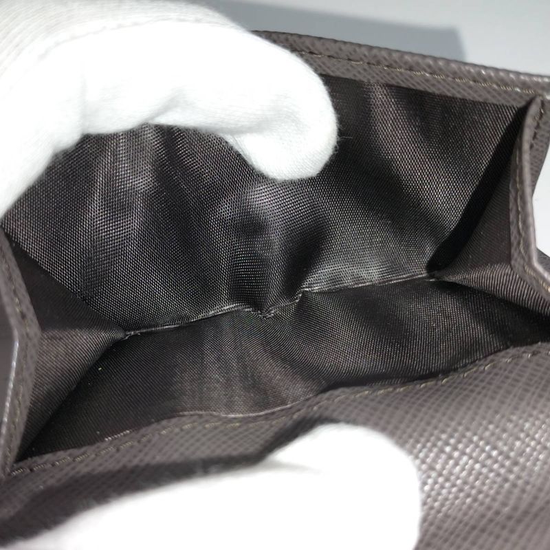 Prada Trifold Wallet Saffiano Leather Graige 2mh042