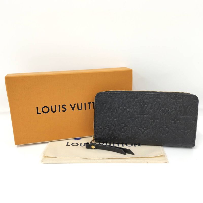Louis Vuitton Zippy Wallet Round Zipper Long Wallet Monogram Empreinte Noir