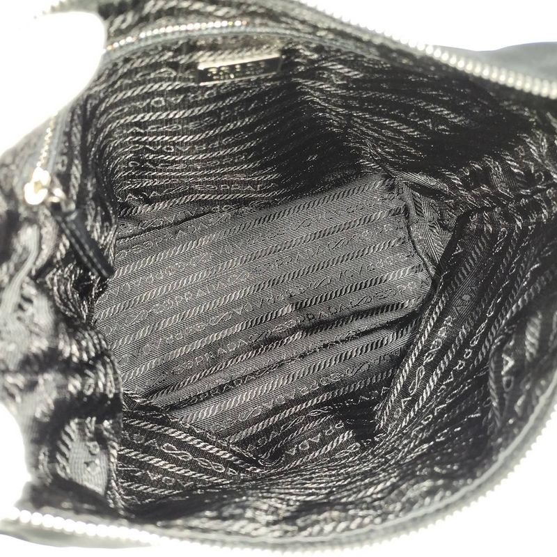 Prada Handbag Nylon Black Br1812