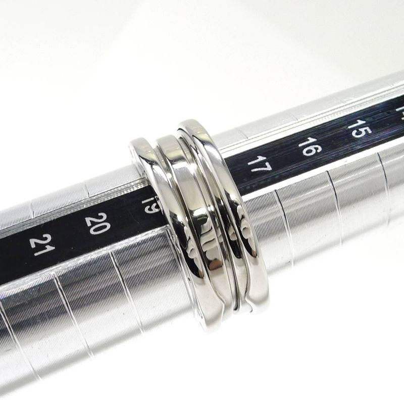 Bvlgari Bee Zero One Ring 750wg 18k White Gold White Gold Size 59 Approx 8.9g