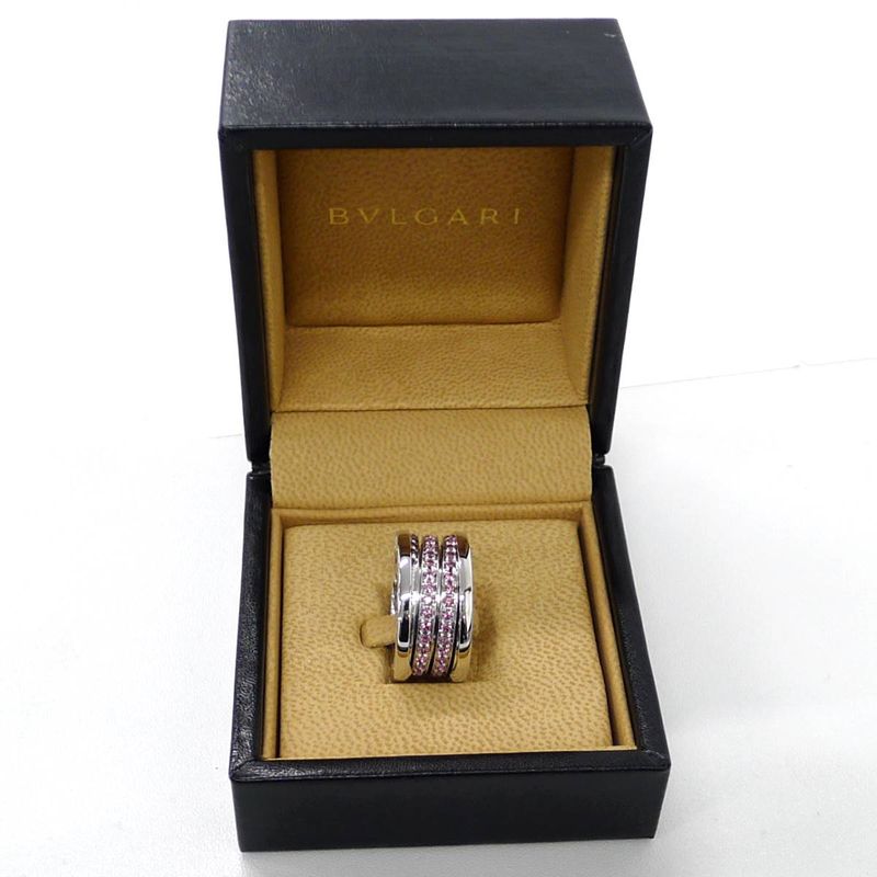 Bvlgari Bee Zero One Ring 750wg 18k White Gold White Gold Garnet Size 51 Approx