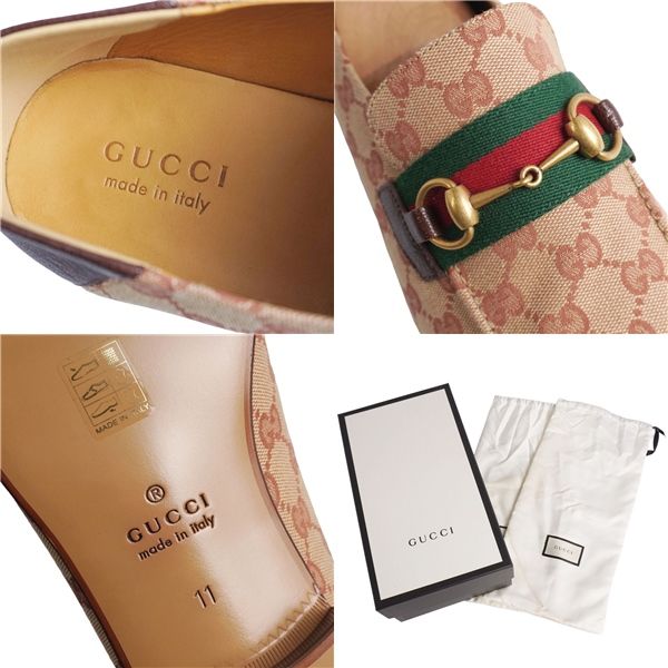 Unused Gucci Loafers Moccasins Horsebit Sherry Line