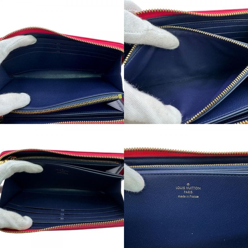 Louis Vuitton M82737 Round Zipper Zippy Wallet Long Wallet Pink Ladies