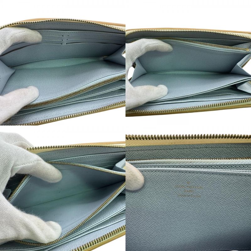 Louis Vuitton M83456 Round Zipper Zippy Wallet Long Wallet White Ladies