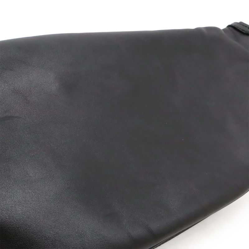 Bottega Veneta Veneta Intrecciato Body Bag Waist Pouch Hip Bag Leather Black