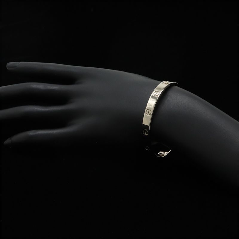 Cartier Love L?ve Love Bracelet Bangle 18k White Gold 750wg White Gold #16