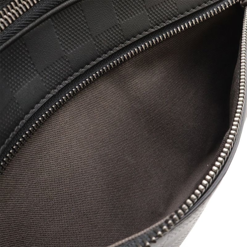 Louis Vuitton Damier Infini Ambler Body Bag Waist Bag 2way Leather Onyx Black