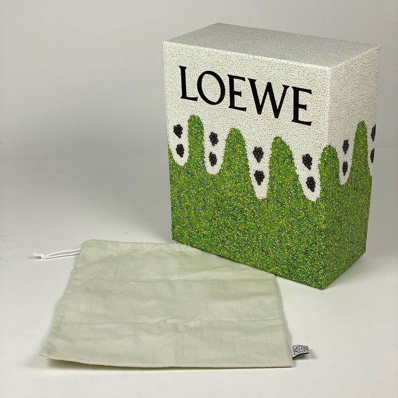 Loewe Slit Pochette Bag Anagram Bag Shoulder Bag Raffia Brown Women