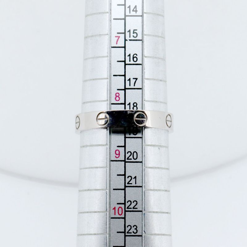 Cartier Mini Love Ring Size 17 18K White Gold (18k White Gold ) Pawnbroker's