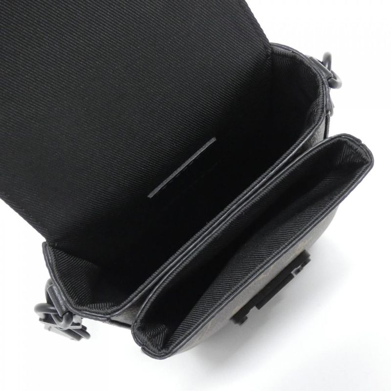 Louis Vuitton Monogram Macassar S-lock Vertical Wearable Wallet M81522 Shoulder