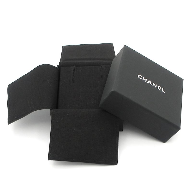 Chanel Earrings Excellent Condition Coco Mark Gold X Orange X Clear Perfume